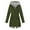 Army Green, variant on Dezsed Women's Raincoats Windbreaker Rain Jacket Women Solid Rain Jacket Outdoor Plus Size Water-proof Hooded Windproof Loose Coat Green XXL