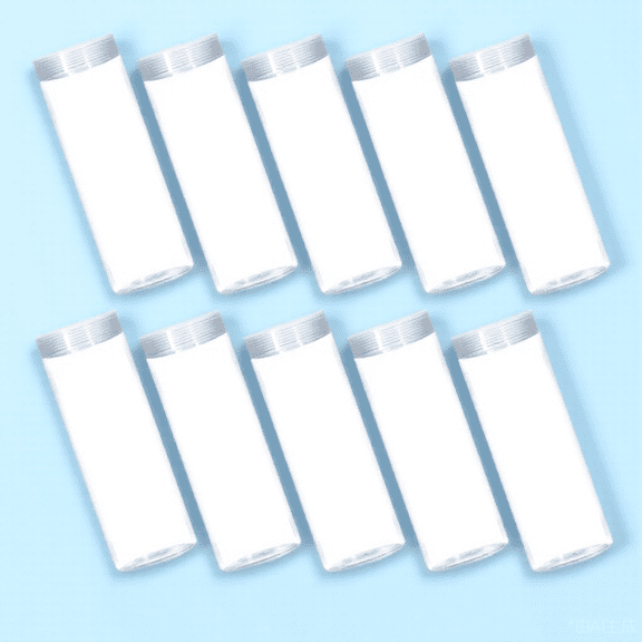 OUNONA Transparent Ps Coin Tubes for Collecting and Storing Coins 10Pcs