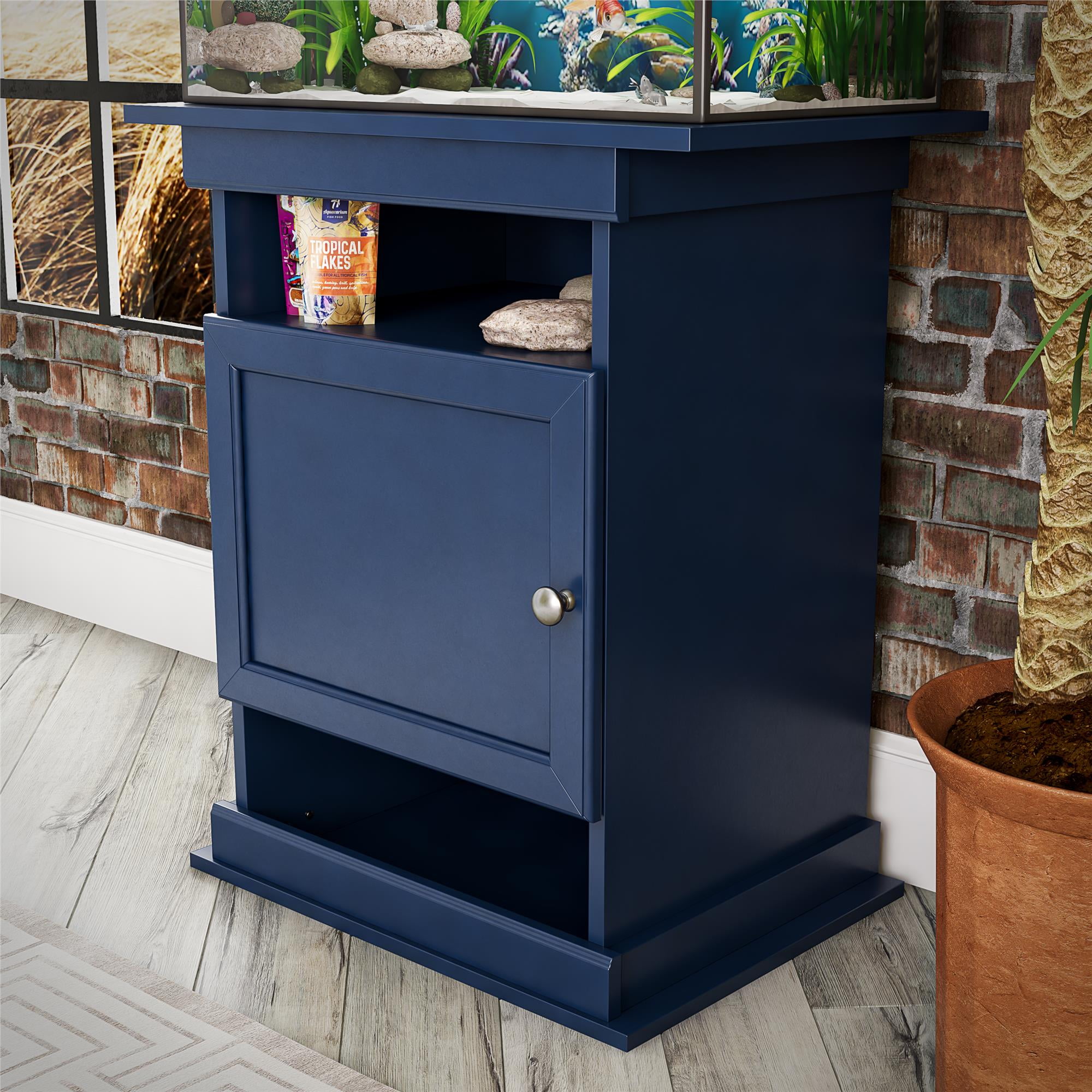 Flipper(tm) 10/20 Gallon Aquarium or Terrarium Tank Stand, Indigo Blue