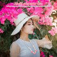 thumbnail image 4 of unbranded Collar De Conchas Marinas Hecho A Mano Con Floral Para Vacaciones En Multicolor, 4 of 8