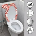 thumbnail image 3 of ZIATUBLE Christmas Santa Claus Toilet Lid Cover Elongated Toilet Seat and Tank Lid Cover Set of 2 Toilet Tank Lid Covers Stylish Toilet Lid Cover Set Indoor Xmas Decor, 3 of 7