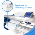 thumbnail image 5 of IDL Packaging 18" Manual Label and Tape Dispenser, 2" and Up Core Size, Adjustable Roll Width - Tabletop & Wall-Mounted Multi Roll Holder, 5 of 7