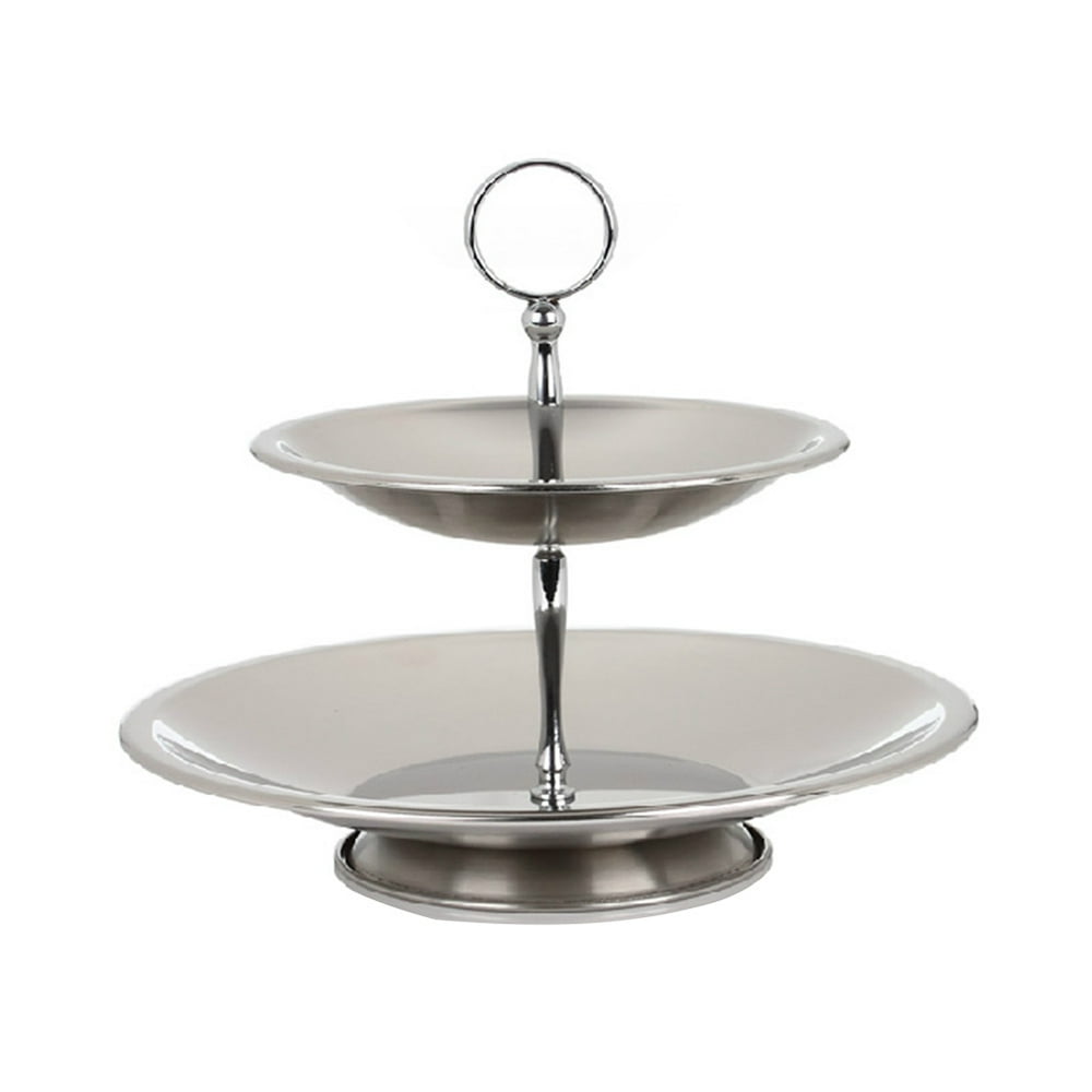 Megawheels Fruit Bowl 3 Tier Rack Stainless Steel Stand Holder