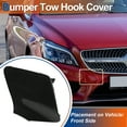 thumbnail image 2 of Tapa de gancho de remolque del parachoques delantero de Unique Bargains sin pintar para Mercedes-Benz CLS W218 2015-2018 No.A2188850626, 2 of 6