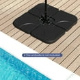 thumbnail image 2 of Costway 20'' Patio Offset Umbrella Base Stand Water Filled Base Weights Sand Plate Set Black, 2 of 10