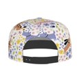 thumbnail image 4 of Haiem Floral Puppy Classic Snapback Cap Flat Bill Hat Baseball Cap Adjustable Size Cotton Dad Hat, 4 of 9
