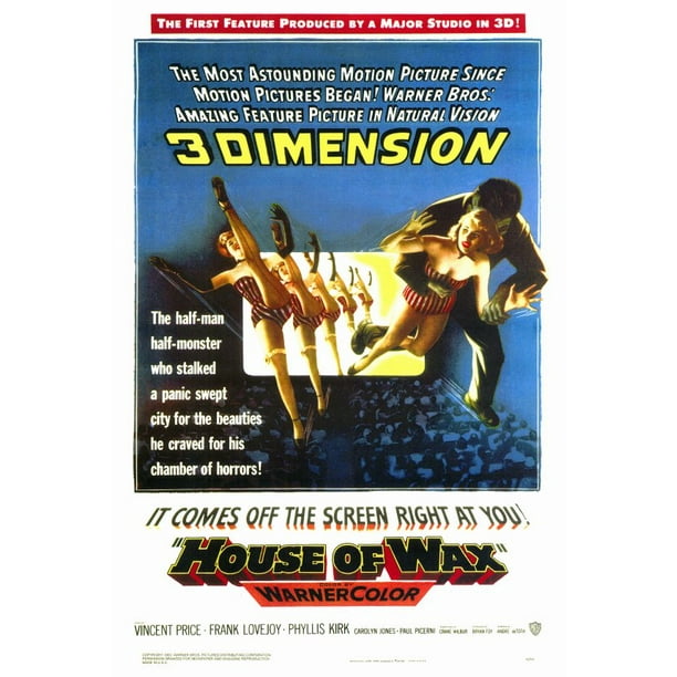 House of Wax POSTER (27x40) (1953) - Walmart.com - Walmart.com