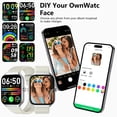 thumbnail image 7 of Smart Watch Fits for Android and iPhone 1.96'' Smartwatch for Men Women 110+ Sports Modes Fitness Tracker with Answer Make Calls/Message Reminder, IP68 Waterproof for Gift (Sliver), 7 of 7