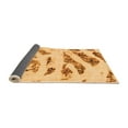 thumbnail image 2 of Ahgly Company Indoor Square Abstract Orange Modern Area Rugs, 8' Square, 2 of 4