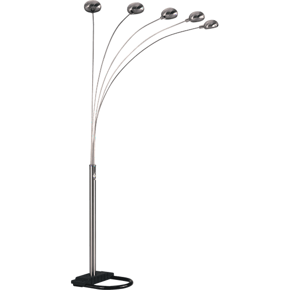 Lighting Fixtures 84"H SILVER 5-HEAD CAP STYLE FLOOR LAMP (1PC/CTN) (2.24/33.97),Table Lamps