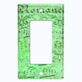 thumbnail image 5 of Metal Light Switch Plate Outlet Cover Green Music Sheet Wallpaper Damask MUS006, 5 of 13