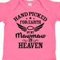 thumbnail image 4 of Inktastic Handpicked for Earth by My Mawmaw in Heaven with Angel Wings Boys or Girls Baby Bodysuit, 4 of 5