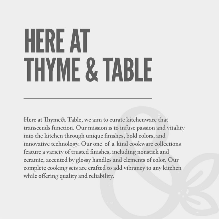 Thyme & Table 12-Piece Cookware Set, Rainbow