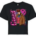 thumbnail image 3 of Marvel X-Men - Gambit With Logo - Juniors Cropped Graphic T-Shirt, 3 of 5
