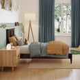 thumbnail image 4 of AFI Charlotte Twin Solid Wood Low Profile Platform Bed, Espresso, 4 of 12