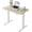 Natural, variant on 32x19 Inch Small Electric Standing Desk, Adjustable, Rustic Brown | 176 Lbs Capacity, Rounded Corners, Wheel-Ready Feet, Compact Desktop, Apartment Workspace, 28.3–46.5 Inch Height Range