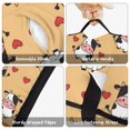thumbnail image 6 of Cow and Heart Yellow Pattern Toddler Nap Mat with Pillow & Blanket, Soft Sleeping Mat for Preschool Daycare Travel Sleepovers, 6 of 6
