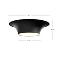 thumbnail image 4 of FM523016MB-Alora Lighting-Emiko - 2 Light Flush Mount-4.88 Inches Tall and 16 Inches Wide-Matte Black Finish, 4 of 7