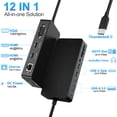 thumbnail image 3 of Dock Thunderbolt 4 Rocketek con triple pantalla, doble HDMI y VGA, 3 of 9