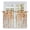 Brown, variant on Beige Orange Leaves Fall Kitchen Tier Curtains 24 Inch Length, Thanksgiving Weeping Autumn Floral Light Filtering Cafe Curtains for Bathroom Sink, Small Window Curtain Drapes 2 Panels,27.5"Wx24"L