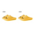 thumbnail image 4 of Minnieouse Moda hombres mujeres zapatos de casa suela gruesa EVA sandalias deslizantes para interiores Casual playa Unisex plataforma baño amarillo 38-39 2Conjunto, 4 of 6