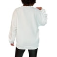 thumbnail image 2 of Women's Gameday Couture White Purdue Boilermakers Stars Premium Fleece Drop Pullover Sweatshirt, 2 of 2