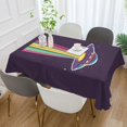 thumbnail image 2 of Yayeee Tablecloths 60" x 120" Rectangle Wrinkle Resistant Party Table Cover, Colorful UFO, 2 of 8