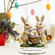 thumbnail image 2 of ddioayh Easter Decoration Hollow Out Easter Bunny Eggs Desktop Ornament Holiday Decor for Home Office Table Centerpiece Bookshelf, 2 of 5