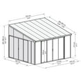 thumbnail image 3 of Palram - Canopia SanRemo 13' x 14' Patio Enclosure - Gray/Clear, 3 of 10