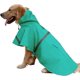 thumbnail image 1 of Chubasquero para perros grandes, ropa impermeable ajustable para mascotas, chaqueta impermeable ligera, poncho con capucha y tira reflectante (1 paquete, verde, XL), 1 of 4