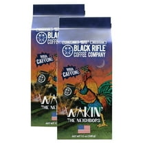 (2 pack) Black Rifle Coffee Company Wakin the Neighbors High Caffeine, Medium Roast, Ground Coffee, 12 oz