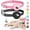 Black&Pink, variant on 2 Pack Airtag Cat Collar,Reflective Kitten Collar Breakaway with Apple Air Tag Holder and Bell for Girl Boy Cats, Lightweight Adjustable for 7.87-13" (Black&Gray)