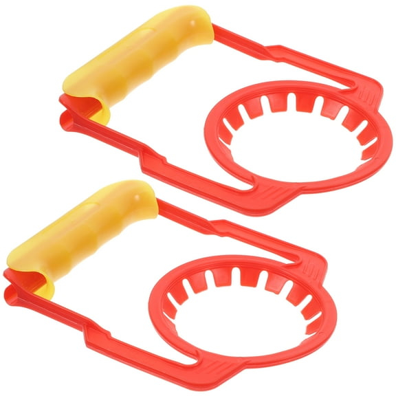 FRCOLOR 2pcs Heavy Duty Water Bottle Lifter Gallon Jug Grip Handle Ergonomic Tool Nonslip Plastic Handle for Gallon Water Jug