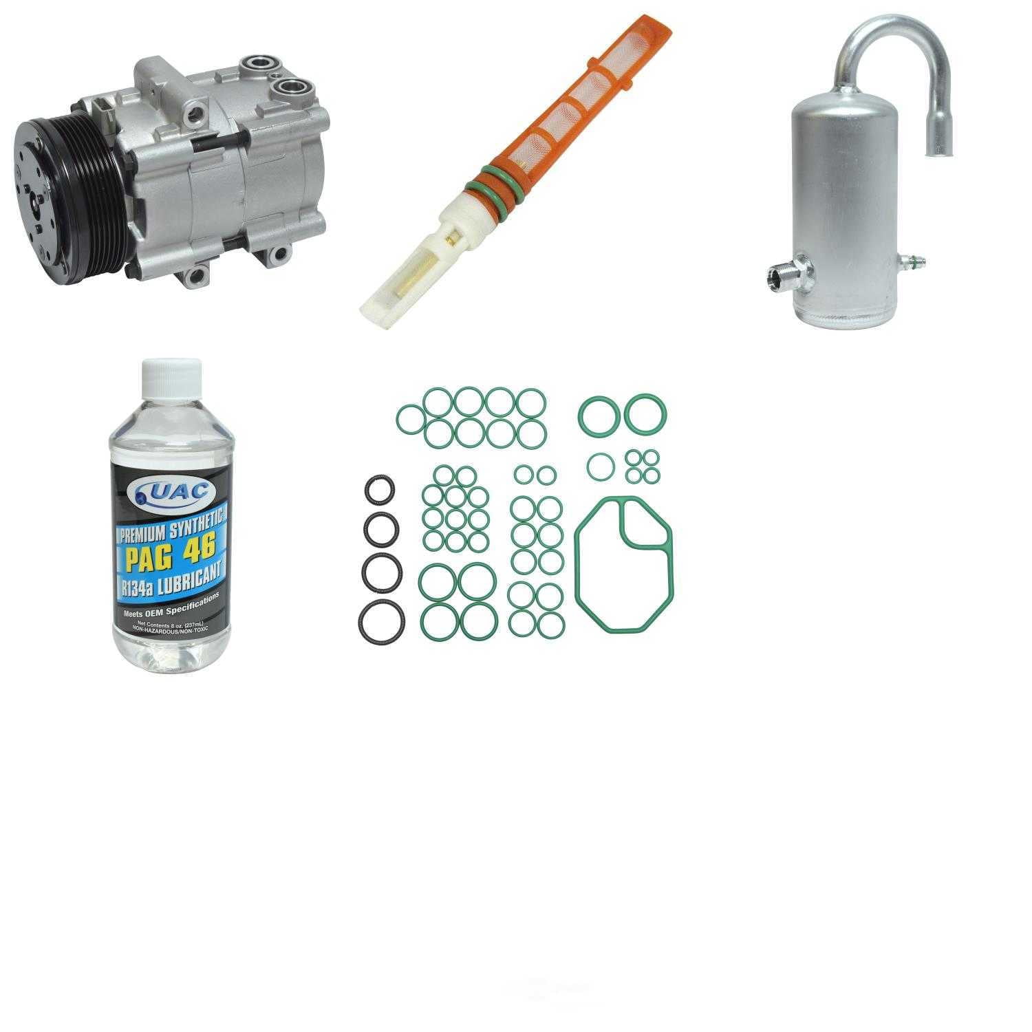 A/C Compressor and Component Kit -- Compressor Replacement Kit Fits select: 1993 FORD CROWN VICTORIA, 1993 LINCOLN TOWN CAR