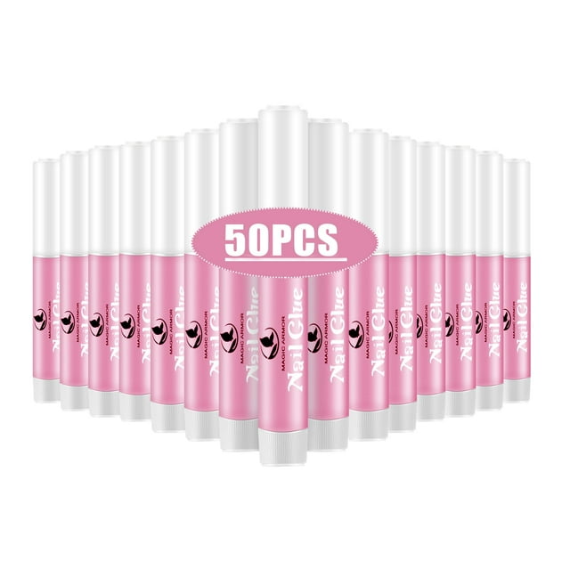 Pegamento de uñas Magic Armor, 50 unidades, para uñas acrílicas, 2 g, larga duración