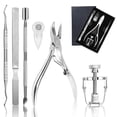thumbnail image 6 of SYWAN 6 in 1 Ingrown Toenail Clipper Tool Set,Professional Nail Treatment Foot Hands Podiatrist Nipper Trimmer Kit,Toenail Corrector for Hard Thick Toe Nail, 6 of 7