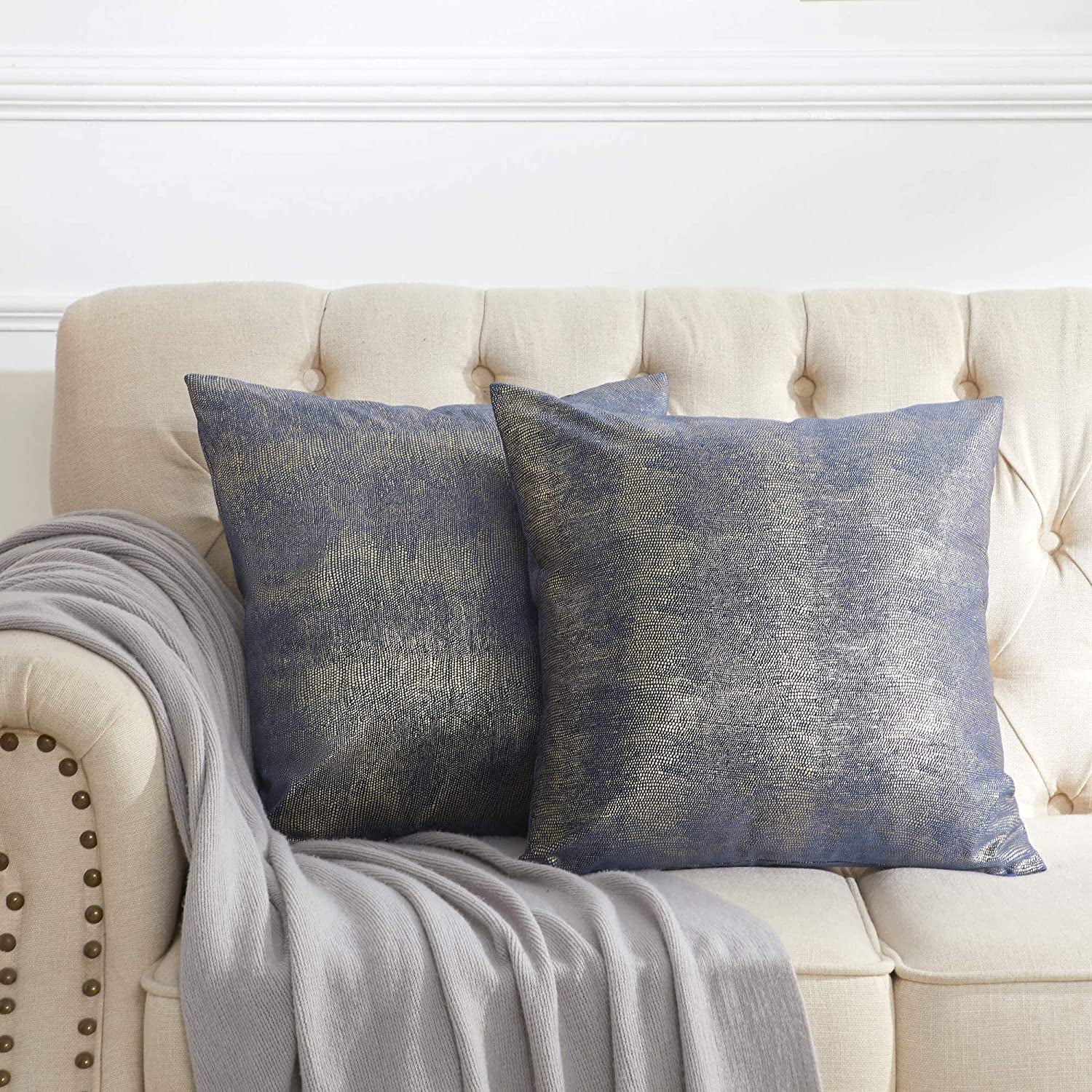 Navy velvet throw best sale