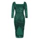 thumbnail image 4 of Vestidos Para Mujer Vestidos de Otoño Midi Hombros Descubiertos Lentejuelas Vestido de Manga Farol Delgado Odeerbi  ODB182701, 4 of 6