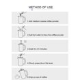 thumbnail image 3 of Cafetière à Piston en Acier Inoxydable Double Paroi Percolateur Grande Capacité Machine à Expresso Manuelle 800ml, 3 of 5