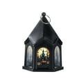 thumbnail image 2 of Halloween Pumpkin Decorations - Halloween Decorative Lantern with Flickering LED Light, Haunted House Pumpkin Scene, Battery Operated Tabletop Lamp for Indoor Outdoor Party Decor, 2 of 4