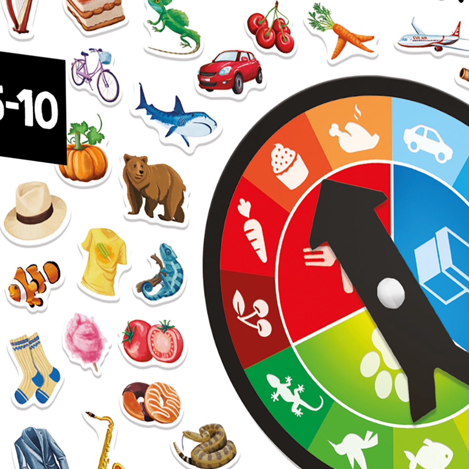 Headu: ObservAction - Concentration & Logic Game, Race To Gather Object Titles That Match The Spinner Category, Visual Memory & Speed Play, Kids 5-10