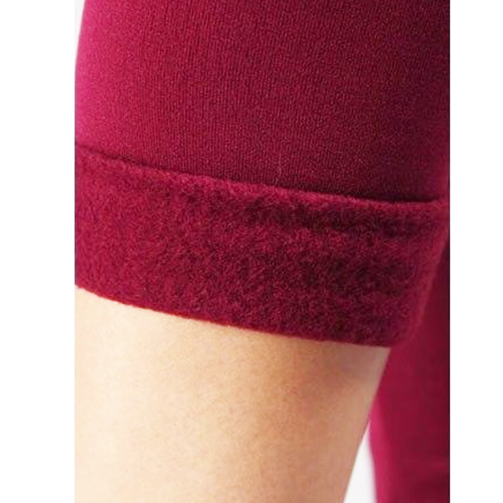 Women's Warm Winter Cotton Fleece Lined Thermal Leggings Red – CoSisNY