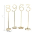 thumbnail image 4 of Monyance Table number with base Wooden Table Numbers 1-10 for Wedding or Home Banquet Decoration(13.78X3.43X0.12Inches), 4 of 9