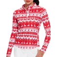 thumbnail image 1 of SHIBA-Womens Golf Shirt Long Sleeve Athletic Quarter Zip Pullover Sun Protection with Pocket, 1 of 4