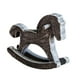 thumbnail image 2 of Caballo mecedor de madera para decoración de mesa, arte, mobiliario, artesanía, centro de mesa, adorno Gris, 2 of 9