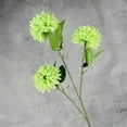 thumbnail image 4 of Simulation 3 Head Chrysanthemum Ball Flower, Artificial Red Pom Pom Mum for Wedding Home Decoration, Table Centerpiece Vase Arrangement, One Artificial 3-Headed Chrysanthemum, 4 of 4