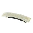 thumbnail image 1 of TISHITA 3-4pack French Acetate Leopard Automatic Barrette Ponytail Holders White 3 Pcs, 1 of 8