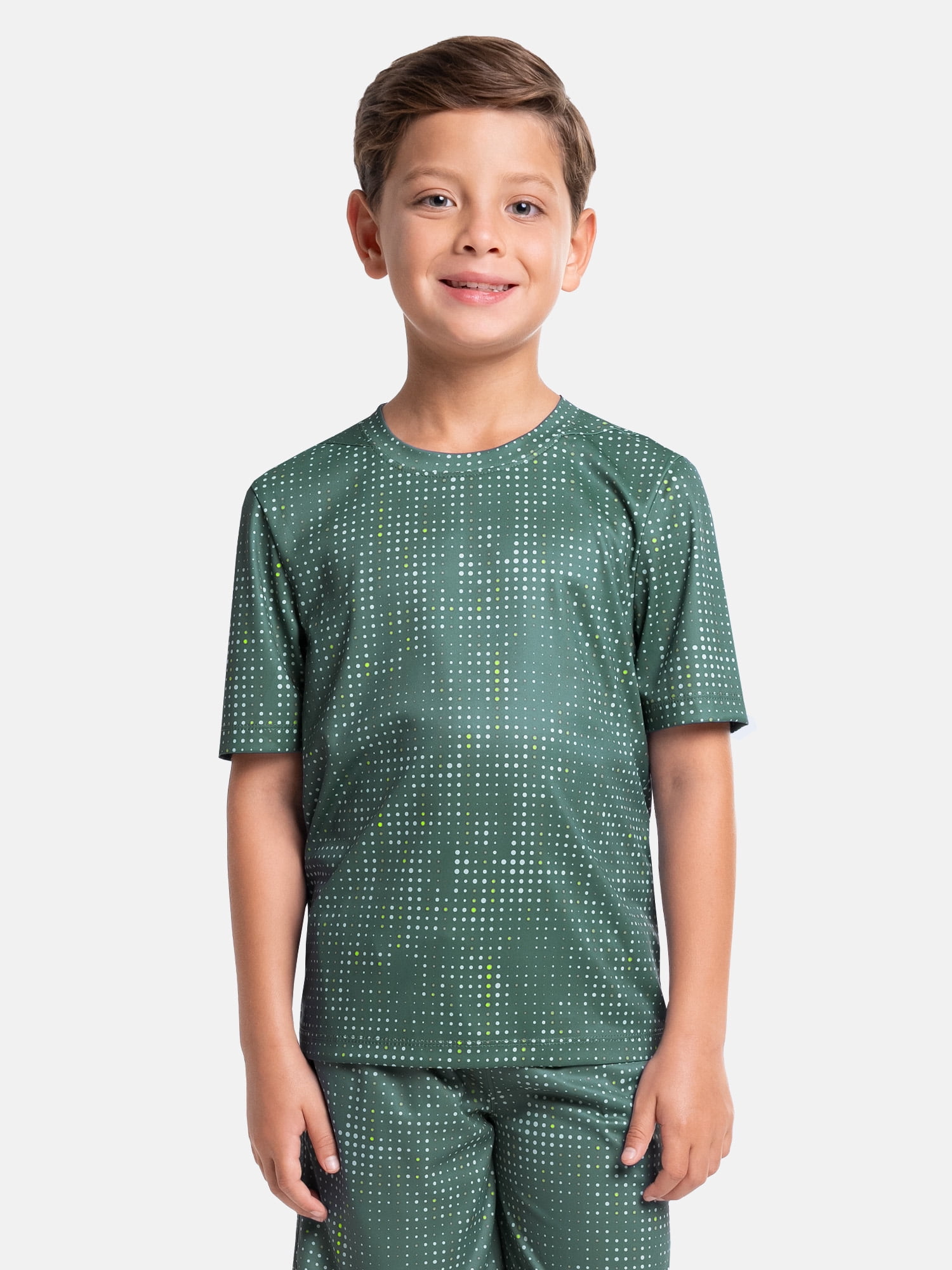 Athletic Works Boy's Short Sleeve Core Active T-Shirt 2-Pack, Sizes 4-18 & Husky