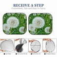 thumbnail image 6 of Daiia Dandelion Flower In The Meadow 2PCS Car Windshield Sun Shade, Foldable Sun Shield for Car Front Window, Auto Sun Blocker Visor Protector Universal for Truck SUV Pickup-Medium, 6 of 7