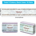 thumbnail image 4 of 90pcs Soap Paper Wrap 9 Style Retro Floral Border Soap Wrap Labels Vintage Handmade Soap Wrapper Tape Soap Packaging Paper for Homemade Soap Lotion Bars Bath Gift Wrapping 8.2x1.9inch, 4 of 8